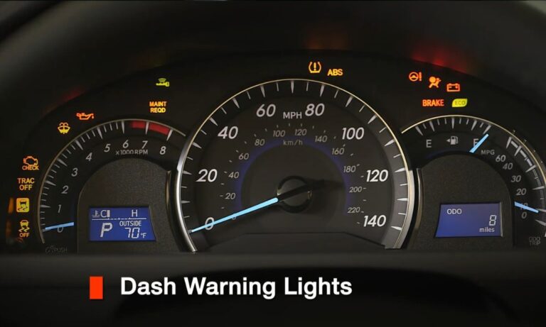 Toyota dashboard warning lights and symbols: What they mean and what to do